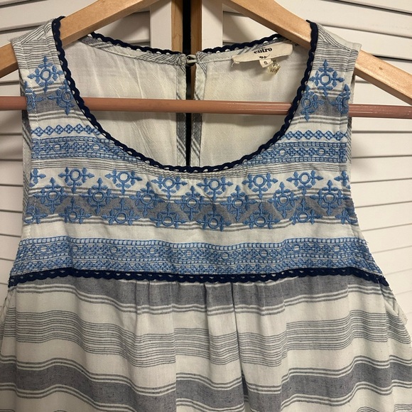 Entro Dress Blue White Gray Women’s Mini - Picture 2 of 4